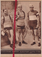 Wielrennen Coureurs Camusso, Alfredo Binda & Guerra - Orig. Knipsel Coupure Tijdschrift Magazine - 1934 - Ohne Zuordnung