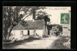 CPA Saint-Martin-de-Vers, Route, Habitation Du Pays  - Autres & Non Classés