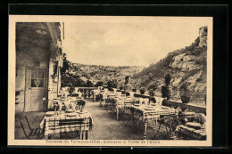 CPA Roc-Amadour, Terminus-Hotel, Terrasse  - Other & Unclassified