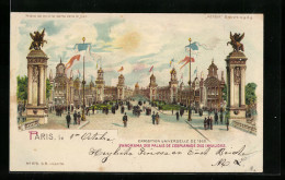 AK Paris, Universelle Ausstellung 1900 - Panorama Des Palais De L`Esplanade Des Invalides  - Exhibitions