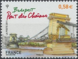 2011 - 4538 - Capitale Européenne - Budapest - Pont Des Chaînes - Ongebruikt