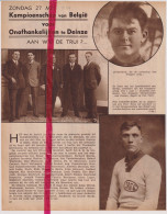 Deinze - Wielrennen Kampioenschap Van België - Orig. Knipsel Coupure Tijdschrift Magazine - 1934 - Zonder Classificatie