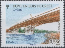 2011 - 4544 - Série Touristique - Pont En Bois De Crest - Neufs