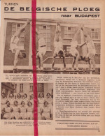Turnen - De Belgische Ploeg Naar Budapest - Orig. Knipsel Coupure Tijdschrift Magazine - 1934 - Zonder Classificatie