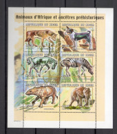 NIGER  N° 1493 à 1498     NEUFS SANS CHARNIERE  COTE 15.00€    ANIMAUX FAUNE PREHISTOIRE - Níger (1960-...)