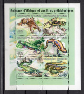 NIGER  N° 1505 à 1510     NEUFS SANS CHARNIERE  COTE 15.00€    ANIMAUX FAUNE PREHISTOIRE - Níger (1960-...)