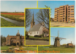 Groeten Uit Noordwijkerhout: DAF 55, TOYOTA CARINA '73 - Appartementengebouw, Molen, Kerk - (Holland) - Passenger Cars
