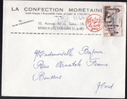 Imprimé à En-tête La Confection Morétaine VENEUX Les Sablons - 1921-1960: Période Moderne
