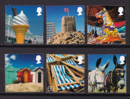 194 GRANDE BRETAGNE 2007 - Y&T 2888/93 - Vacances Glace Cheval Chateau Cabine Ane Chaise - Neuf ** (MNH) Sans Charniere - Unused Stamps