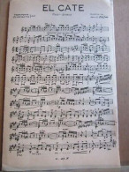 Partition El Cate Paso-Doble Musique De Marcel Feijoo - Partitions Musicales Anciennes