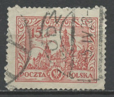 Pologne - Poland - Polen 1925-26 Y&T N°315 - Michel N°238 (o) - 15g Château De Wawel - K13 - Used Stamps