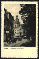 AK Giessen, Schulstrasse Mit Stadtkirche  - Giessen