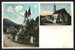 AK München-Sendling, Zweihunder Jahrfeier 1905, Schmied Balthes-Denkmal Am Kochel, Sendlinger Kirche  - München