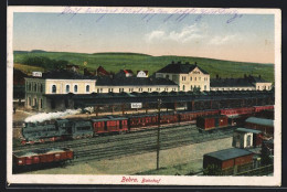 AK Bebra, Bahnhof, Zug Fährt Los  - Bebra
