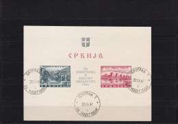 Bes. II. WK: Serbien: Block 2, FDC - Occupation 1938-45