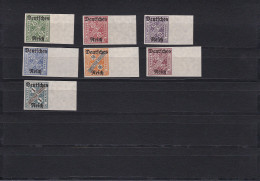 Deutsches Reich: Dienst,  MiNr. 57-64U, **, Postfrisch - Dienstmarken