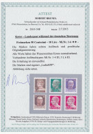 Deutsche Besetzung Kotor: MiNr. 1-6, **, BPP Signiert, Postfrisch - Ocupación 1938 – 45