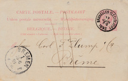 Belgien: 1893 Ganzsache Belgien Nach Bremen - Other & Unclassified