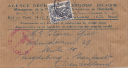 Belgien: 1943: Streifband To Germany, Censorship - Other & Unclassified
