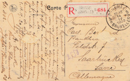 Belgien: 1920: Ansichtskarte Bruxelles To Germany-Registered - Autres & Non Classés