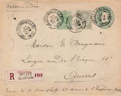 Belgien: 1893: Ixelles/Bruxelles To Nvers - Andere & Zonder Classificatie