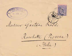 Belgien: 1895 Nach Italien - Autres & Non Classés