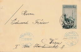 1906: KuK Post Bosnien Nach Wien - Ganzsache - Bosnien-Herzegowina