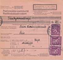 1931: Paketkarte Nach Salo - Other & Unclassified