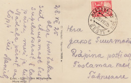 1925: Ansichtskarte Narodva - Estonie