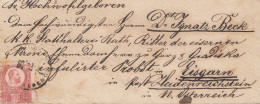 Ungarn: 1872: Brief Nach Heidenreichstein/Österreich - Other & Unclassified