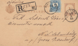 Ungarn: 1886: Ganzsache Einschreiben Kisnnyom  - Altri & Non Classificati