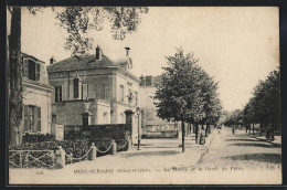 CPA Méry-sur-Oise, La Mairie Et La Rue De Paris  - Other & Unclassified