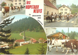 LES HOPITAUX NEUFS (25) La Descente Des Vaches - Multivues (2 Scans)  CPSM  GF - Other & Unclassified