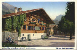 10957111 Kandersteg BE [Handschriftlich] Dorfwirtshaus Baeren Reichenbach
 Kand - Autres & Non Classés