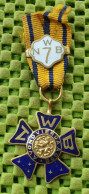 Medaile   :  Avondvierdaagse 5 NWB Met Emaille + Nr7  -  Original Foto  !!  Medallion  Dutch . - Altri & Non Classificati