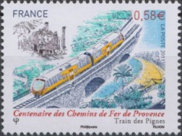 2011 - 4564 - Centenaire Des Chemins De Fer De Provence - Train Des Pignes - Unused Stamps