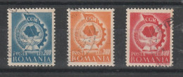 1947 - Confédération Générale Du Travail Mi No 1037/1039 - Gebraucht
