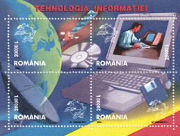 Romania 2004 - Information Technology , Perforate, Souvenir Sheet ,  MNH ,Mi.Bl.336 - Ongebruikt