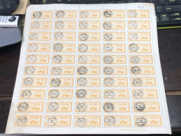 Vietnam South Sheet Stamps Before 1975(wedge Overprint) 1 Pcs 50 Stamps Quality Good - Vietnam