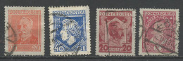 Pologne - Poland - Polen 1927 Y&T N°330 à 333 - Michel N°244 à 246+252 (o) - Personnages Célèbres - Used Stamps