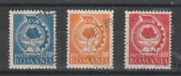 1947 - Confédération Générale Du Travail Mi No 1037/1039 - Usati