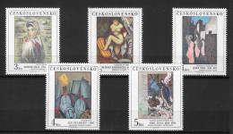 Czechoslovakia 1982 MiNr. 2692 - 2696 National Galleries (XVI) Art, Painting, Modern 5V  MNH**  6.00 € - Ongebruikt