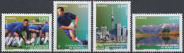2011 - 4576 à 4579 - Coupe Du Monde De Rugby 2011 En Nouvelle-Zélande -- Mélée - Joueur Au Ballon - Tour Sky à Auckland - Unused Stamps