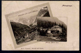 MACUGNAGA - Albergo Monte Rosa - Panorama - Viaggiata 1904 - Rif. 13397 - Sonstige & Ohne Zuordnung