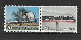 JAPON 1974 TRAINS YVERT N°1134/1135 NEUF MNH** - Eisenbahnen