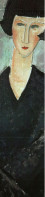 Marque-Pages  -    Musée Luxembourg     Amédéo Modigliani    LA ROBE NOIRE - Bookmarks