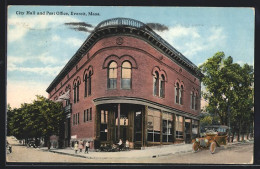 AK Everett, MA, City Hall And Post Office  - Autres & Non Classés