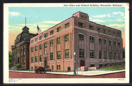AK Marquette, MI, Post Office And Federal Building  - Andere & Zonder Classificatie