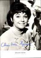 CPA Schauspielerin Christine Görner, Portrait, Autogramm - Actors