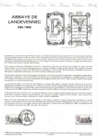 FRANCE    Document "Collection Historique Du Timbre Poste"  Abbaye De Landevennec     N° Y&T  2349 - Postdokumente